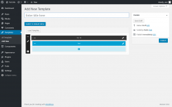 Page screenshot: Templates &rarr; Add New