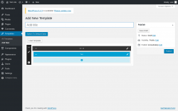 Page screenshot: Templates &rarr; Add New