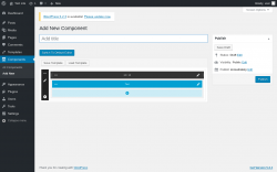 Page screenshot: Components &rarr; Add New