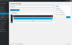 Page screenshot: Templates &rarr; Add New