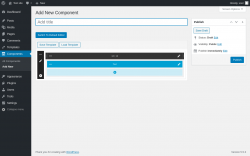 Page screenshot: Components &rarr; Add New