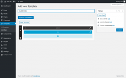 Page screenshot: Templates &rarr; Add New