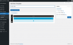 Page screenshot: Templates &rarr; Add New