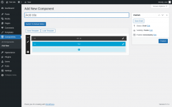 Page screenshot: Components &rarr; Add New
