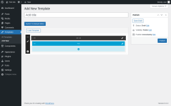 Page screenshot: Templates &rarr; Add New