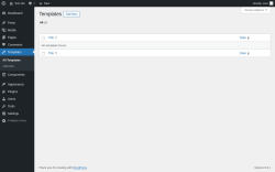 Page screenshot: Templates