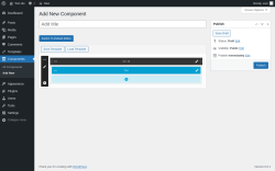 Page screenshot: Components &rarr; Add New