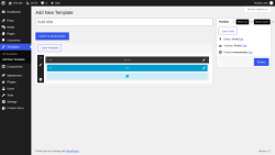 Page screenshot: Templates &rarr; Add New Template