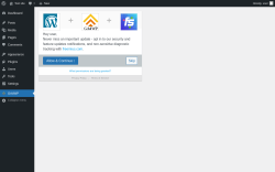 Page screenshot: GA4WP ‹ Test site — WordPress