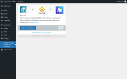 Page screenshot: GA4WP: Google Analytics for Wordpress ‹ Test site — WordPress