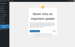 Page screenshot: GA4WP: Google Analytics for Wordpress ‹ Test site — WordPress
