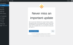 Page screenshot: GA4WP ‹ Test site — WordPress