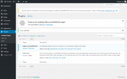 Page screenshot: Plugins ‹ Test site — WordPress