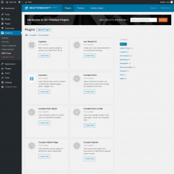 Page screenshot: Galleries → BWS Panel