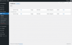 Page screenshot: Galleries