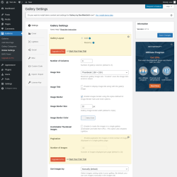 Page screenshot: Galleries → Global Settings