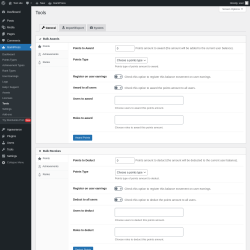 Page screenshot: GamiPress → Tools