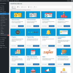 Page screenshot: GamiPress → Add-ons