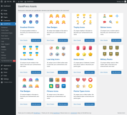 Page screenshot: GamiPress → Assets