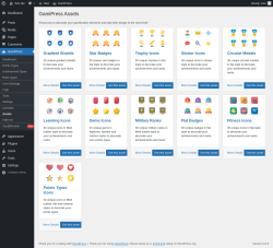 Page screenshot: GamiPress → Assets