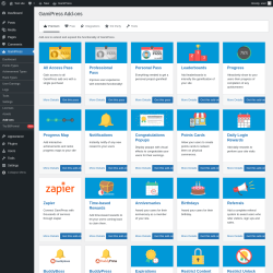 Page screenshot: GamiPress → Add-ons