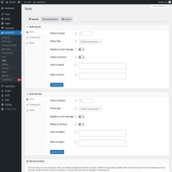 Page screenshot: GamiPress → Tools