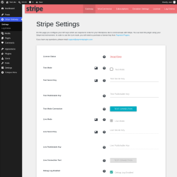 Page screenshot: Stripe Gateway