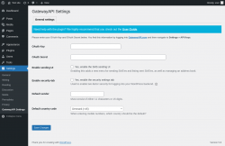 Page screenshot: Settings &rarr; GatewayAPI Settings