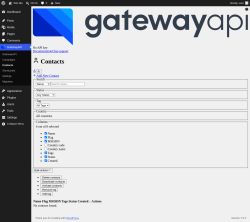 Page screenshot: GatewayAPI &rarr; Contacts