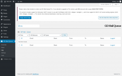 Page screenshot: GD Mail Queue → Log