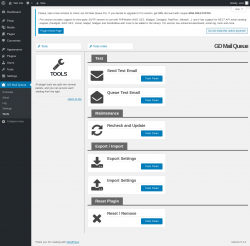 Page screenshot: GD Mail Queue → Tools