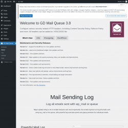 Page screenshot: GD Mail Queue → About