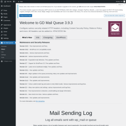 Page screenshot: GD Mail Queue → About