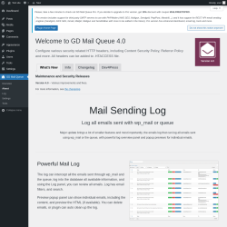 Page screenshot: GD Mail Queue → About