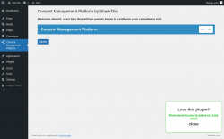 Page screenshot: Consent Management Platform