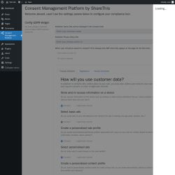 Page screenshot: Consent Management Platform