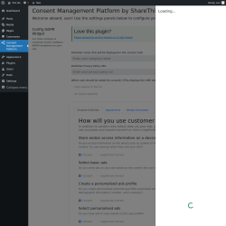 Page screenshot: Consent Management Platform