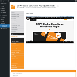 Page screenshot: GDPR Cookie Compliance → 
				
				Video Tutorial			