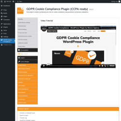 Page screenshot: GDPR Cookie Compliance → 
				
				Video Tutorial			