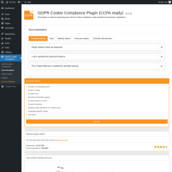 Page screenshot: GDPR Cookie Compliance &rarr; Documentation