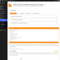 Page screenshot: GDPR Cookie Compliance &rarr; Documentation