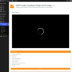 Page screenshot: GDPR Cookie Compliance &rarr; Video Tutorial