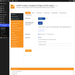 Page screenshot: GDPR Cookie Compliance