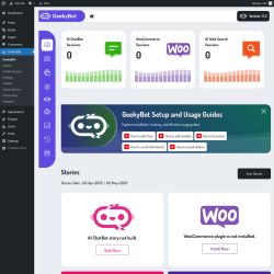 Page screenshot: GeekyBot