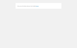 Page screenshot: WordPress › Error