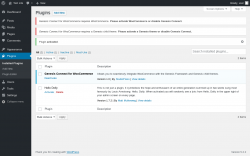 Page screenshot: Plugins ‹ Test site — WordPress
