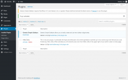 Page screenshot: Plugins ‹ Test site — WordPress