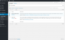 Page screenshot: Plugins &lsaquo; Test site &mdash; WordPress