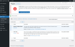 Page screenshot: Plugins &lsaquo; Test site &mdash; WordPress