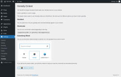 Page screenshot: Settings &rarr; Genially